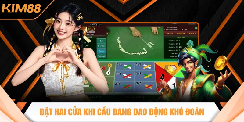 Đặt hai cửa khi cầu đang dao động khó đoán
