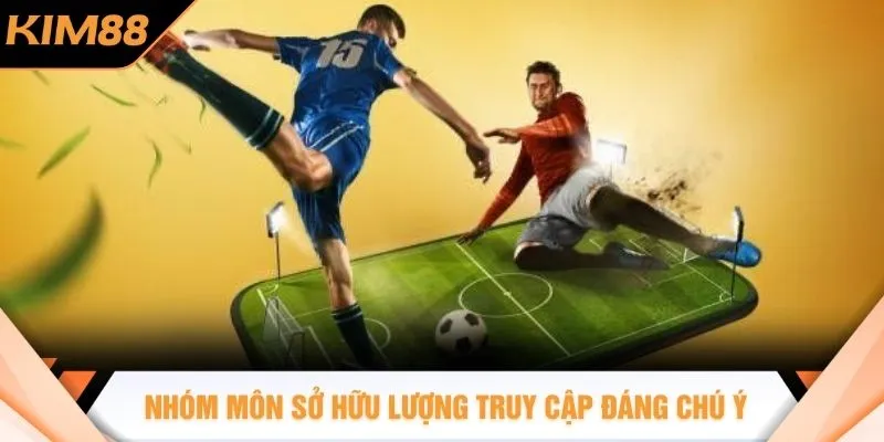 Nhóm môn sở hữu lượng truy cập đáng chú ý