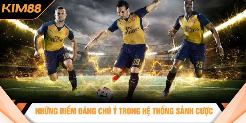 Những điểm đáng chú ý trong hệ thống sảnh cược